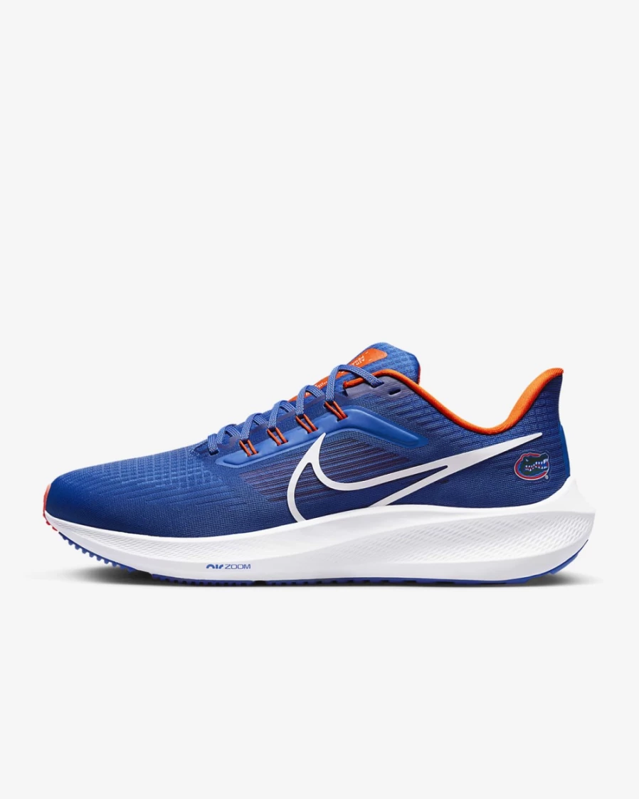 Nike Pegasus 39 Men's Road Running Shoes - Team Royal/University Orange/White - Florida College Edition