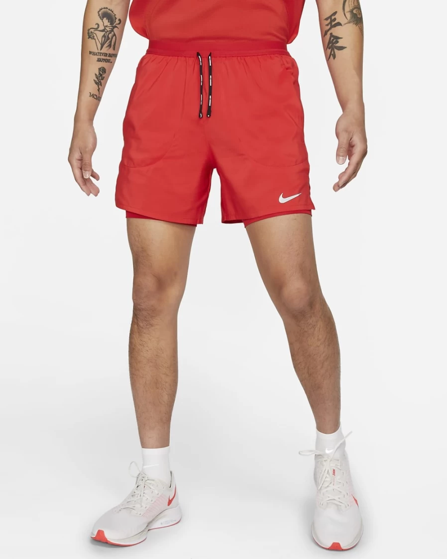 Nike Men's Flex Stride 5" 2-in-1 Running Shorts in University Red