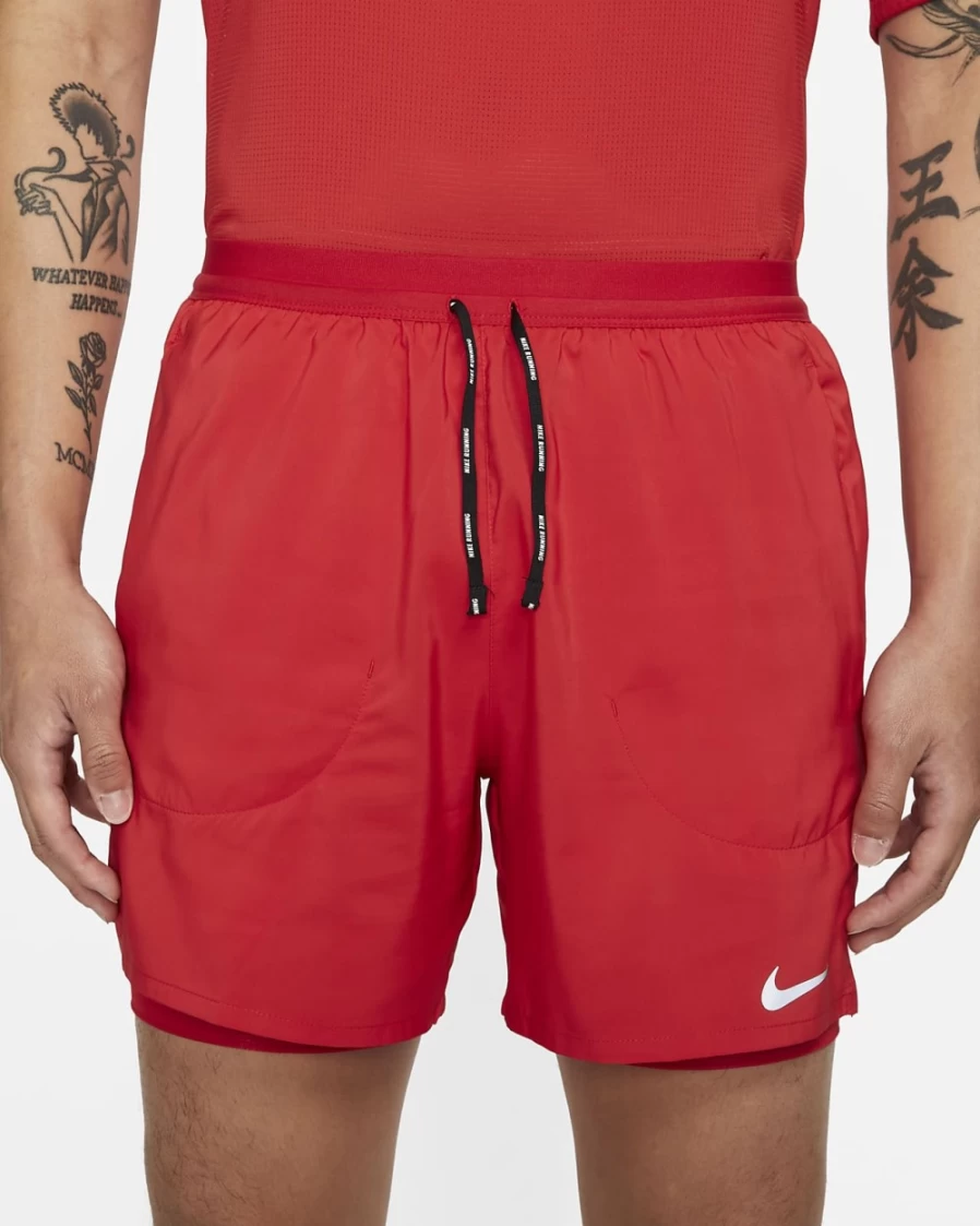 Nike Men's Flex Stride 5" 2-in-1 Running Shorts in University Red