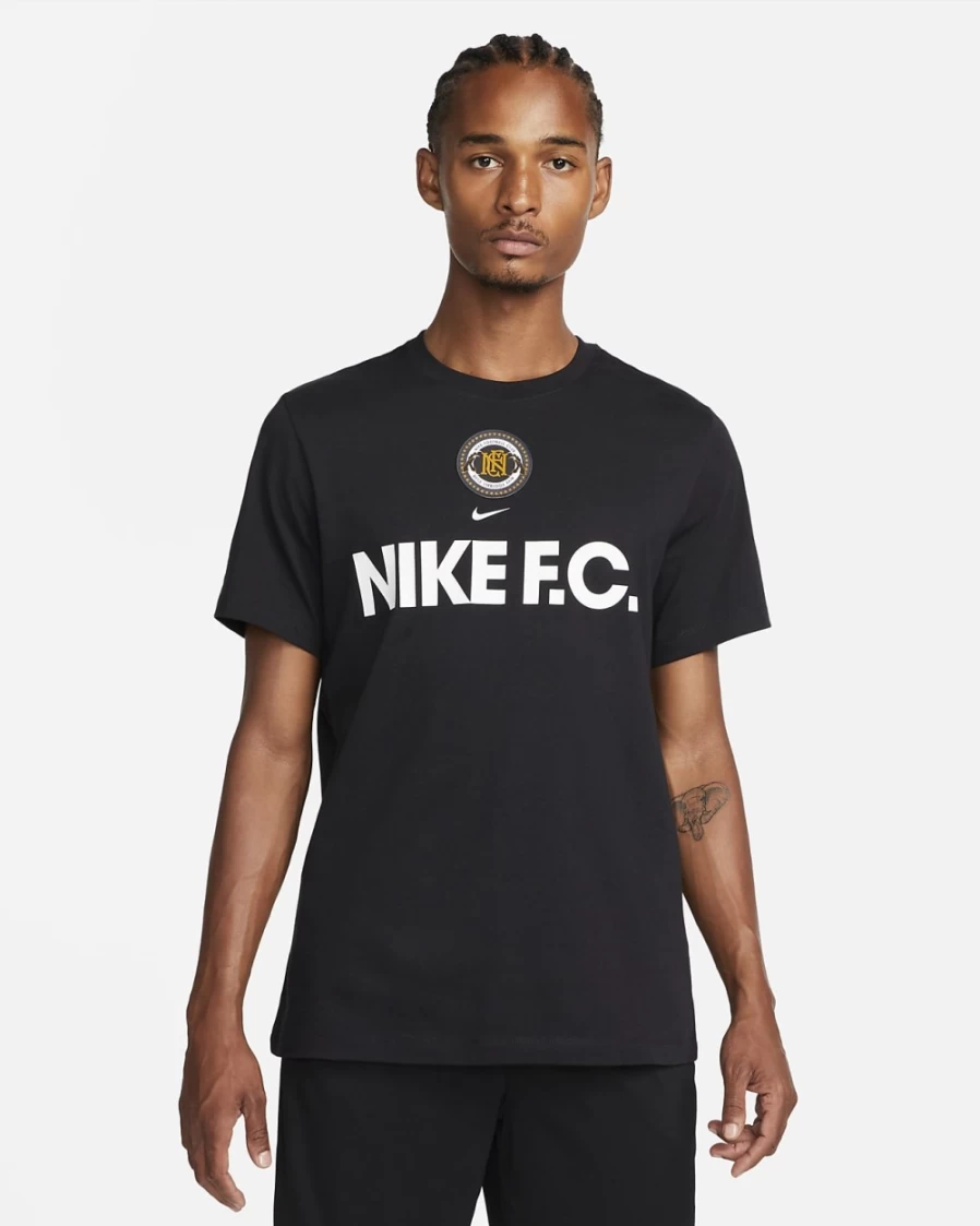 Nike Men's Black Soccer T-Shirt - Official Nike Football Tee for Men