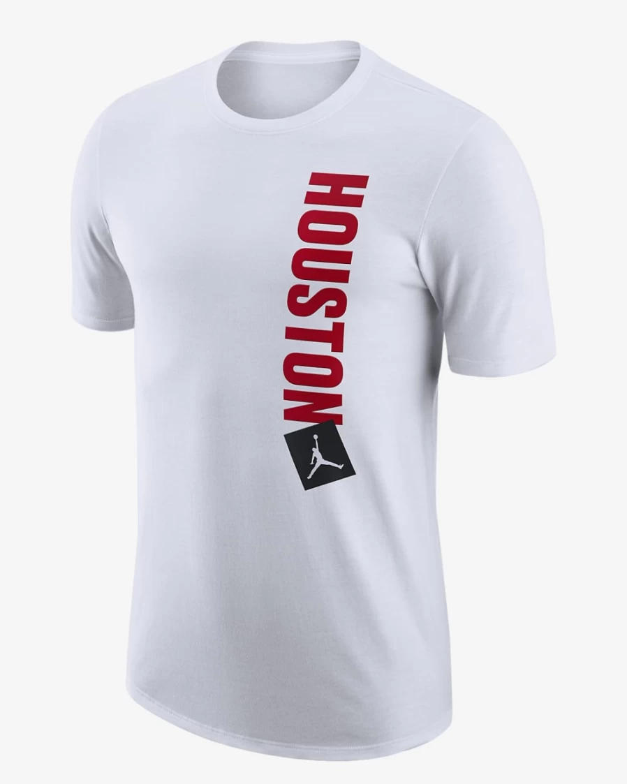 Nike Men's Houston Rockets Jordan NBA Essential T-Shirt - White Statement Edition
