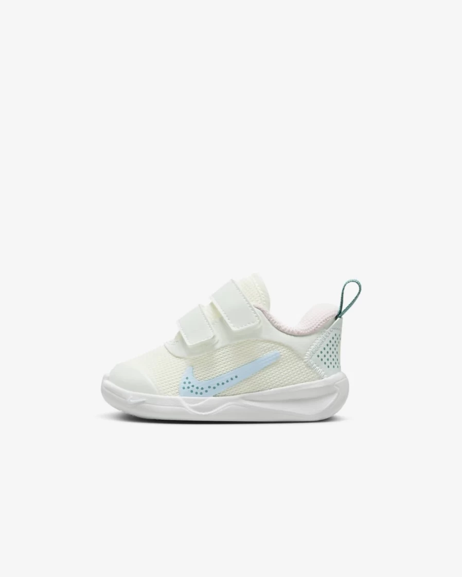 Nike Omni Multi-Court Baby Toddler Shoes - Summit White Citron Tint Mineral Teal Cobalt Bliss - Unisex Boys Girls Sneakers
