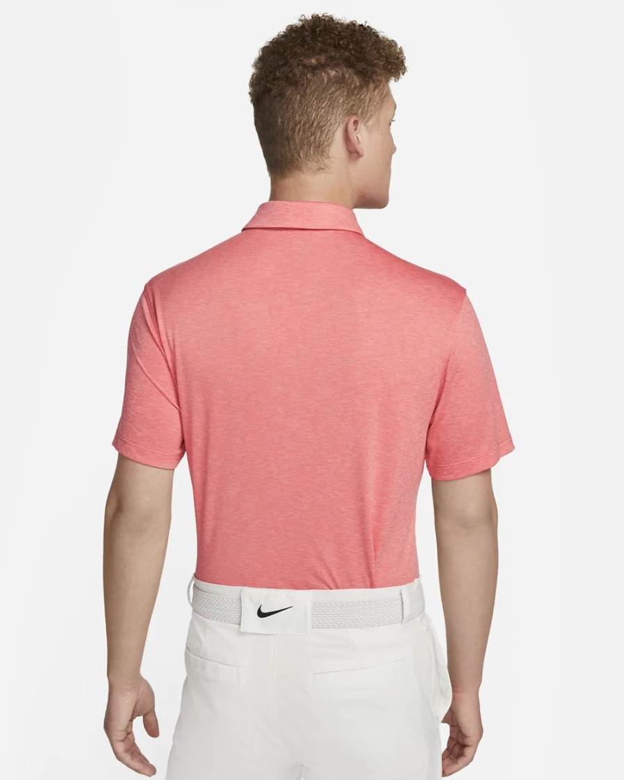 Nike Dri-FIT ADV Vapor Men's Golf Polo - Magic Ember/Pink Gaze/White, Moisture-Wicking, Breathable Performance Shirt for Men
