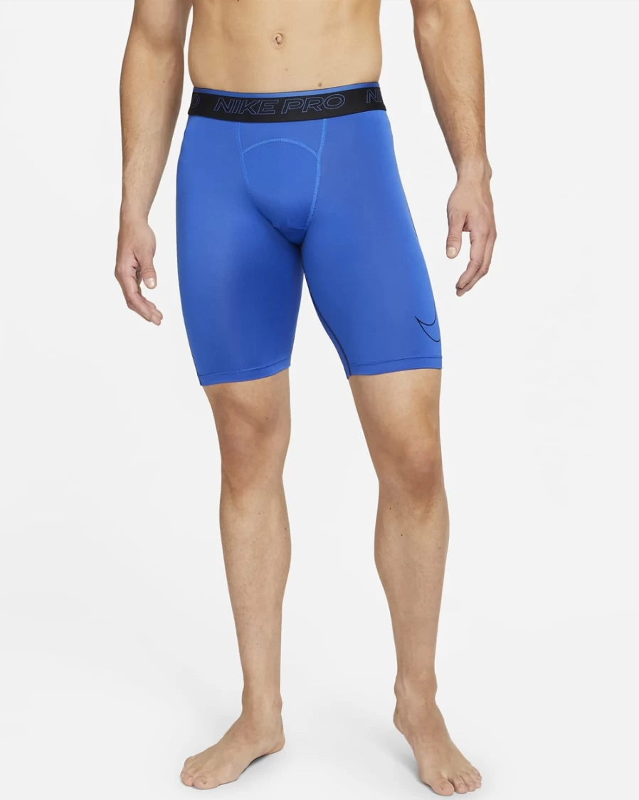 Nike Pro Dri-FIT Men's Training Shorts - Game Royal/Black/Black - Moisture-Wicking & Breathable