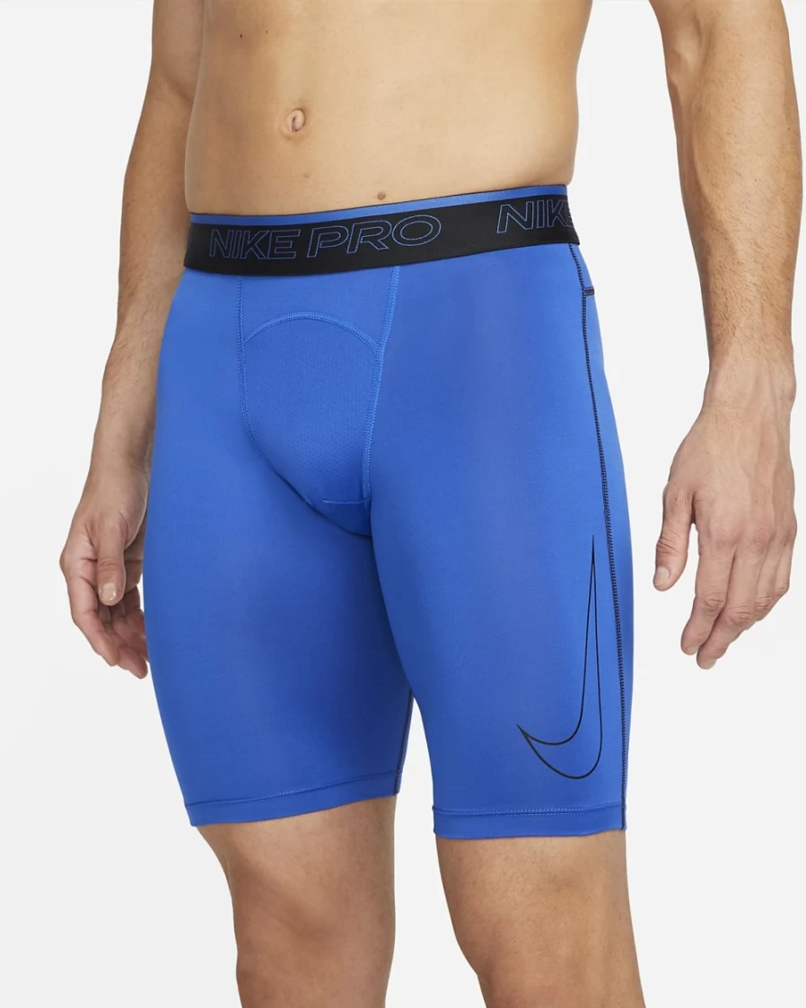 Nike Pro Dri-FIT Men's Training Shorts - Game Royal/Black/Black - Moisture-Wicking & Breathable