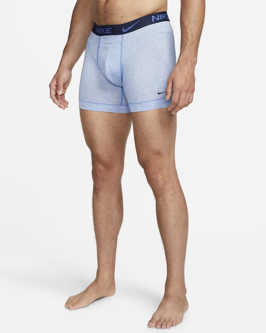Nike Dri-FIT ReLuxe Men's Purple Boxer Briefs (2-Pack) - Moisture-Wicking Comfort Underwear