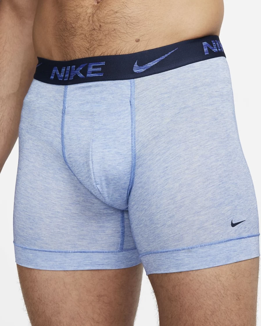 Nike Dri-FIT ReLuxe Men's Purple Boxer Briefs (2-Pack) - Moisture-Wicking Comfort Underwear