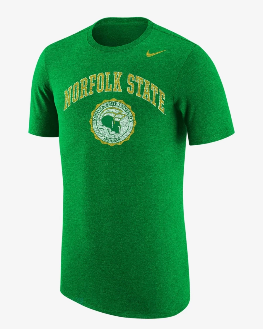 Nike Norfolk State Spartans Men's Kelly Green Heather T-Shirt