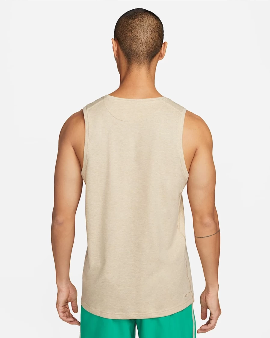 Nike Dri-FIT Men's Versatile Fitness Tank - Neutral Olive/Heather, Moisture-Wicking Workout Top