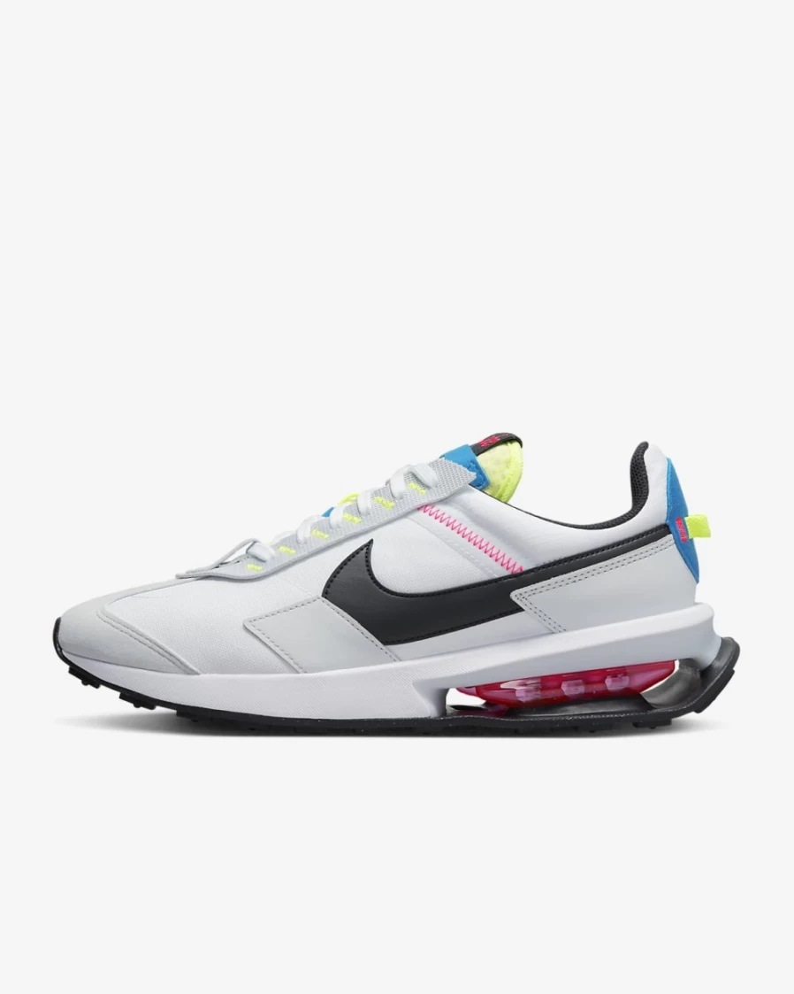 Nike Air Max Pre-Day Men's Sneakers in White, Pure Platinum, Volt & Black - Lightweight Running Shoes for Men