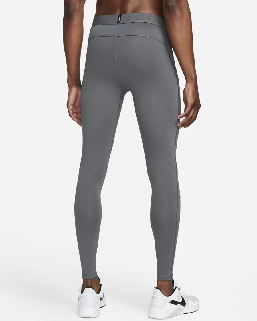 Nike Pro Warm Men's Training Tights - Iron Grey/Black