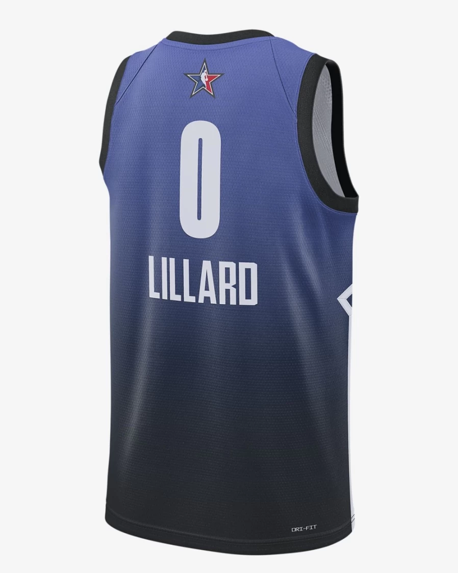 Nike Men's Damian Lillard 2023 NBA All-Star Swingman Jersey - Sapphire Dri-FIT Basketball Shirt