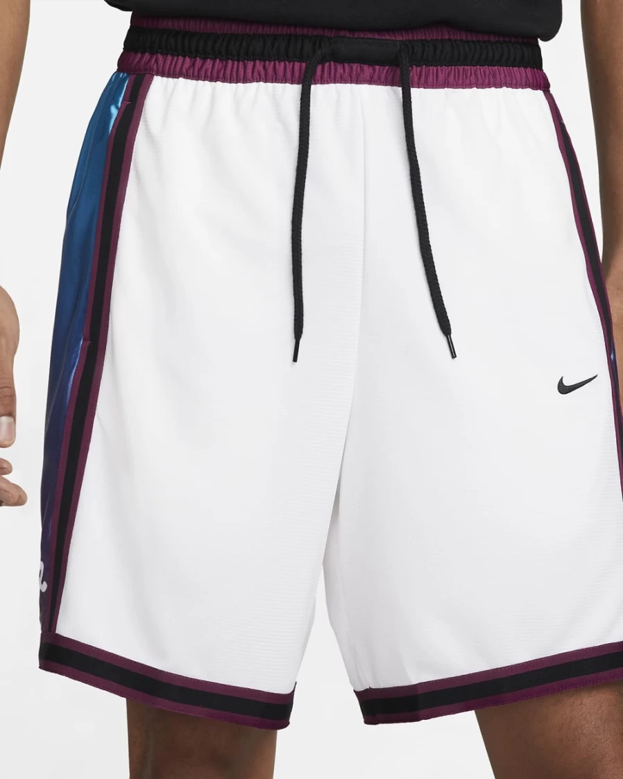 Nike Dri-FIT DNA+ Men's Basketball Shorts - White/Black - Breathable Performance Shorts for Men