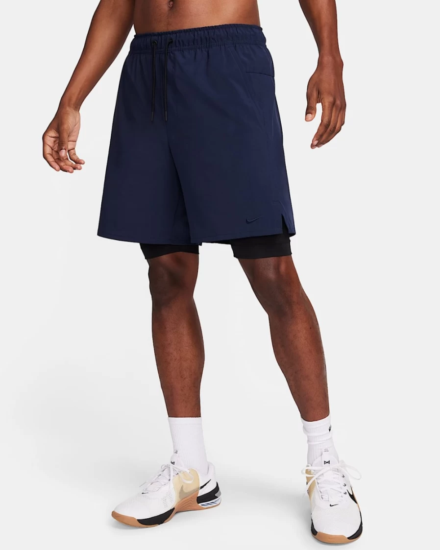 Nike Dri-FIT Unlimited Men's 7" 2-in-1 Versatile Shorts in Obsidian/Black for Active Wear and Training
