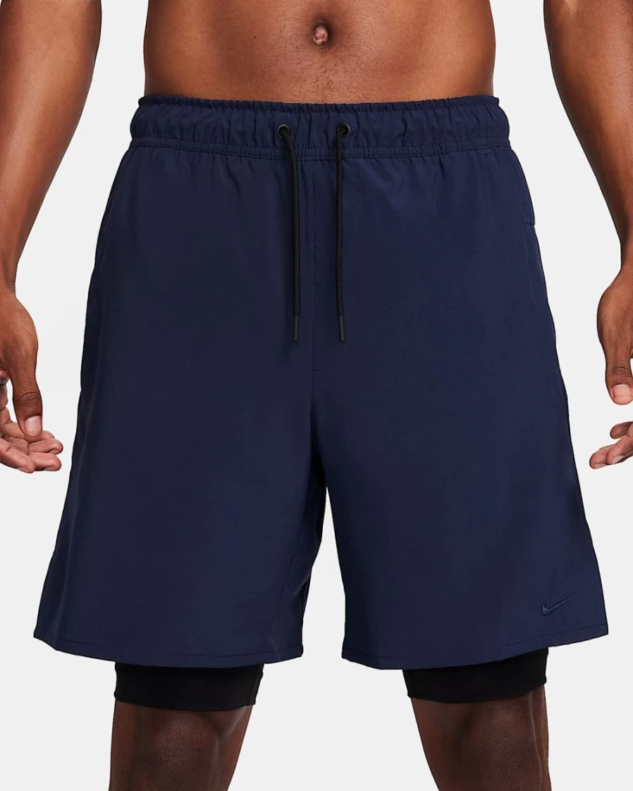 Nike Dri-FIT Unlimited Men's 7" 2-in-1 Versatile Shorts in Obsidian/Black for Active Wear and Training