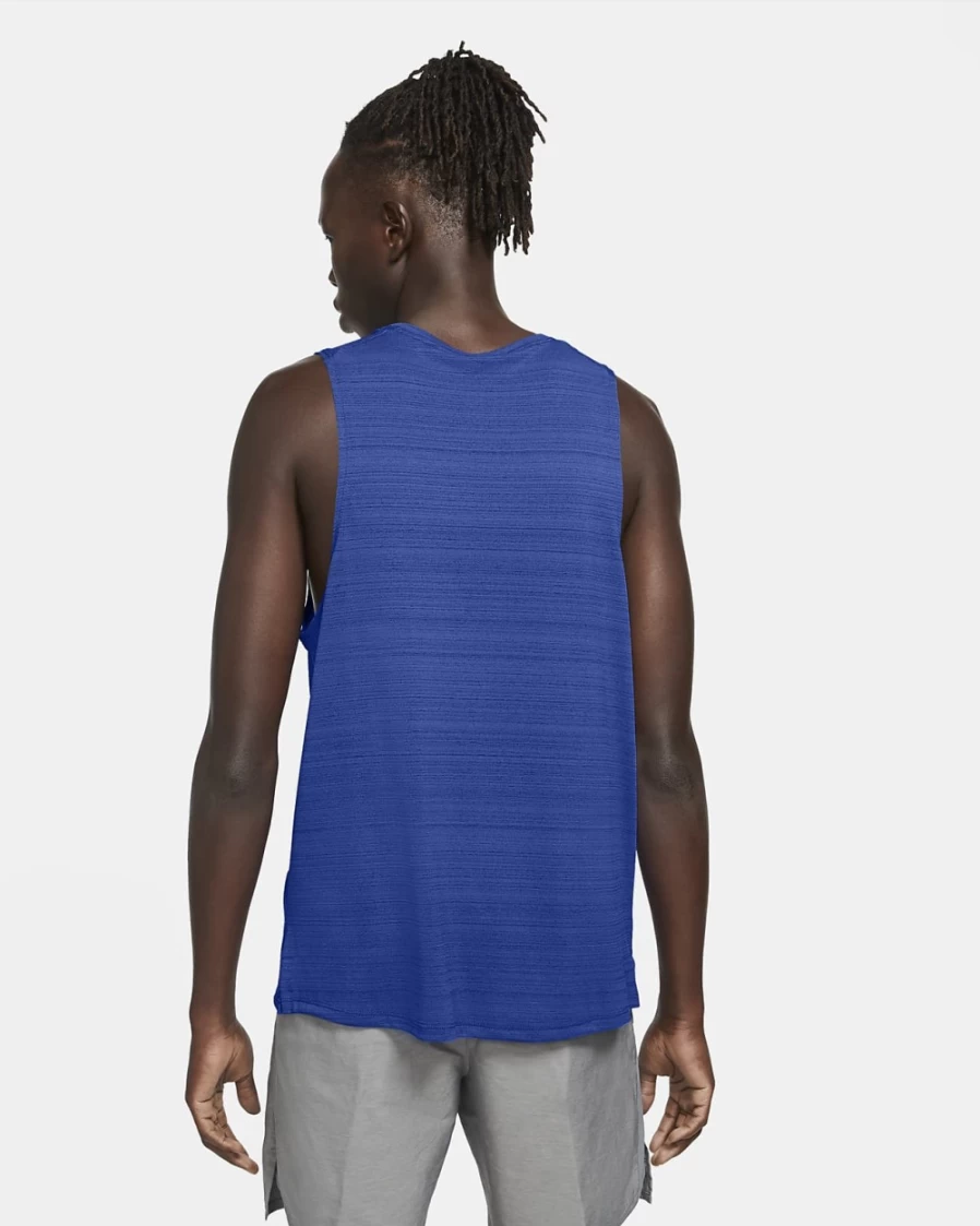 Nike Dri-FIT Miler Men's Running Tank Top - Game Royal Athletic Shirt for Workout & Training