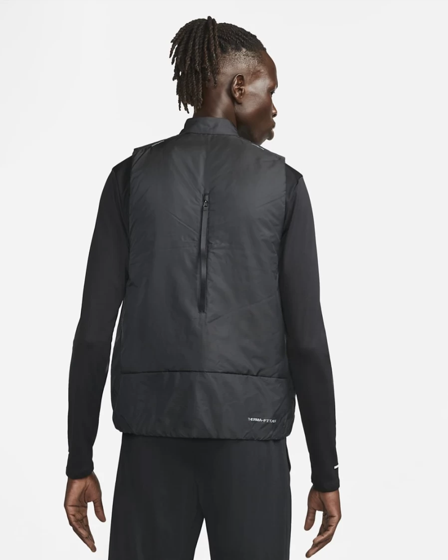 Nike Therma-FIT ADV Repel Men's Black Running Vest with Down-Fill Insulation