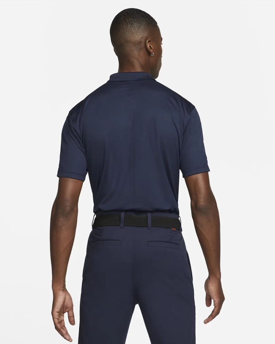 Nike Dri-FIT Victory Men's Golf Polo Shirt - Obsidian, White, Light Smoke Grey - Moisture-Wicking Performance Top