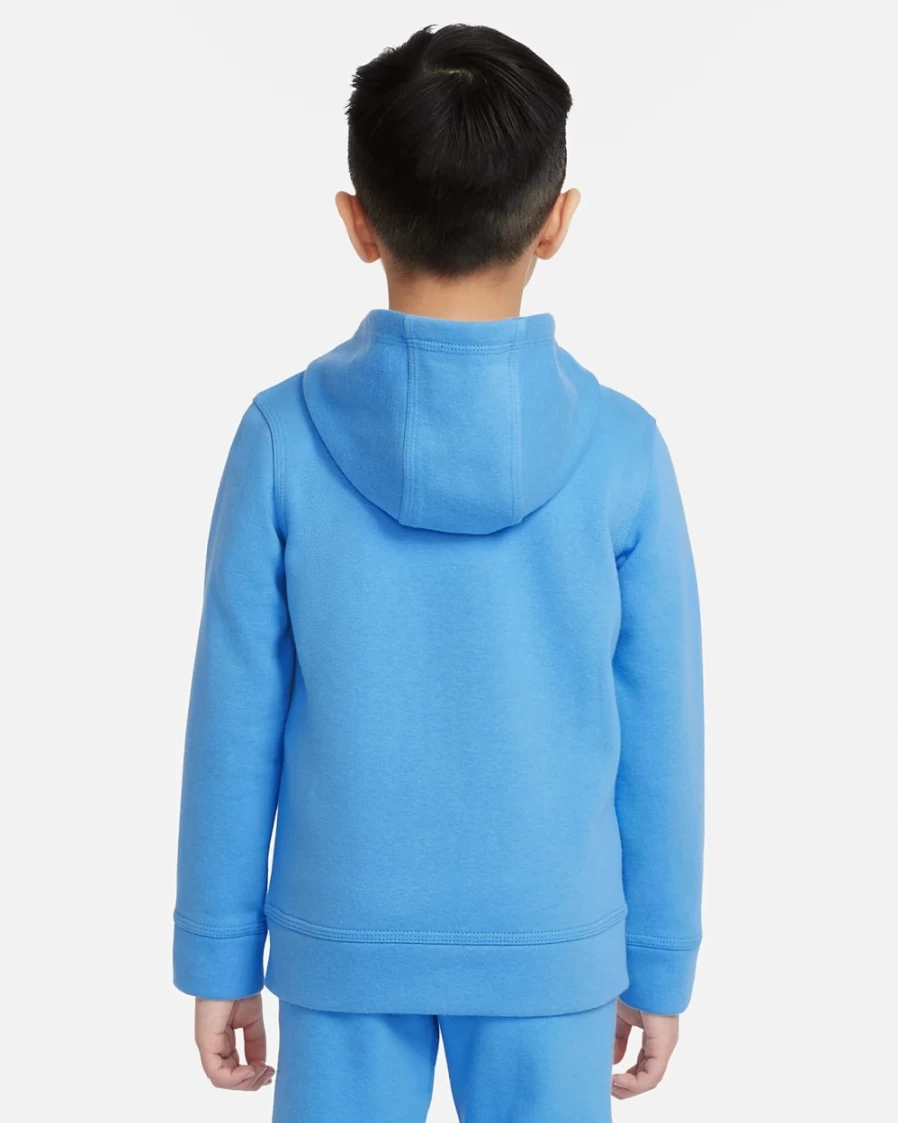 Nike Sportswear Club Fleece Full-Zip Hoodie for Boys & Girls - University Blue