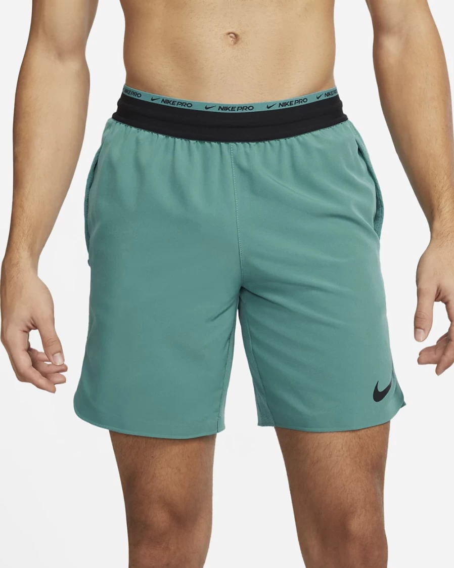 Nike Dri-FIT Flex Men's 8" Training Shorts - Mineral Teal/Black, Unlined, Rep Pro Collection