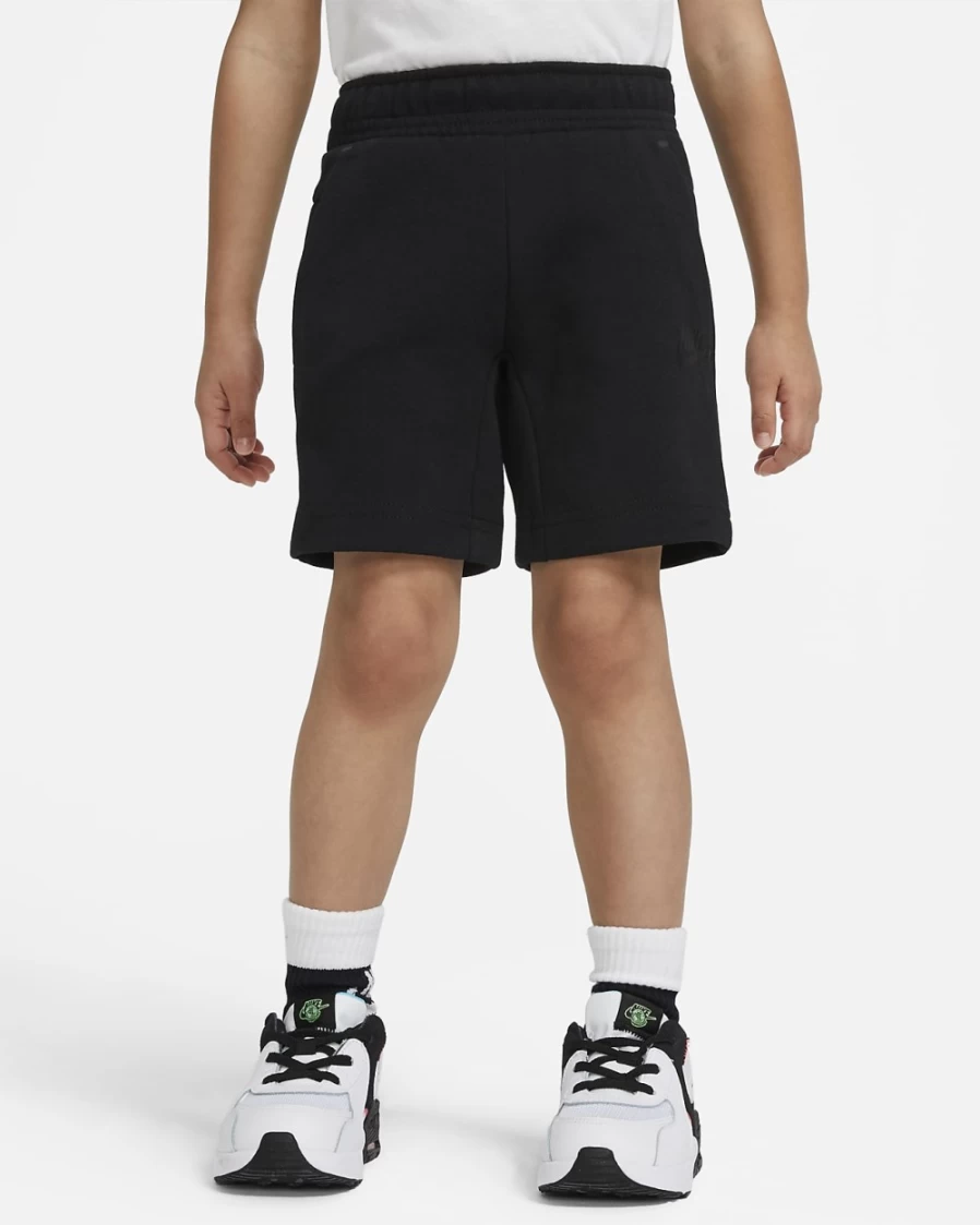 Nike Tech Fleece Toddler Shorts for Boys & Girls - Black Sportswear Comfort