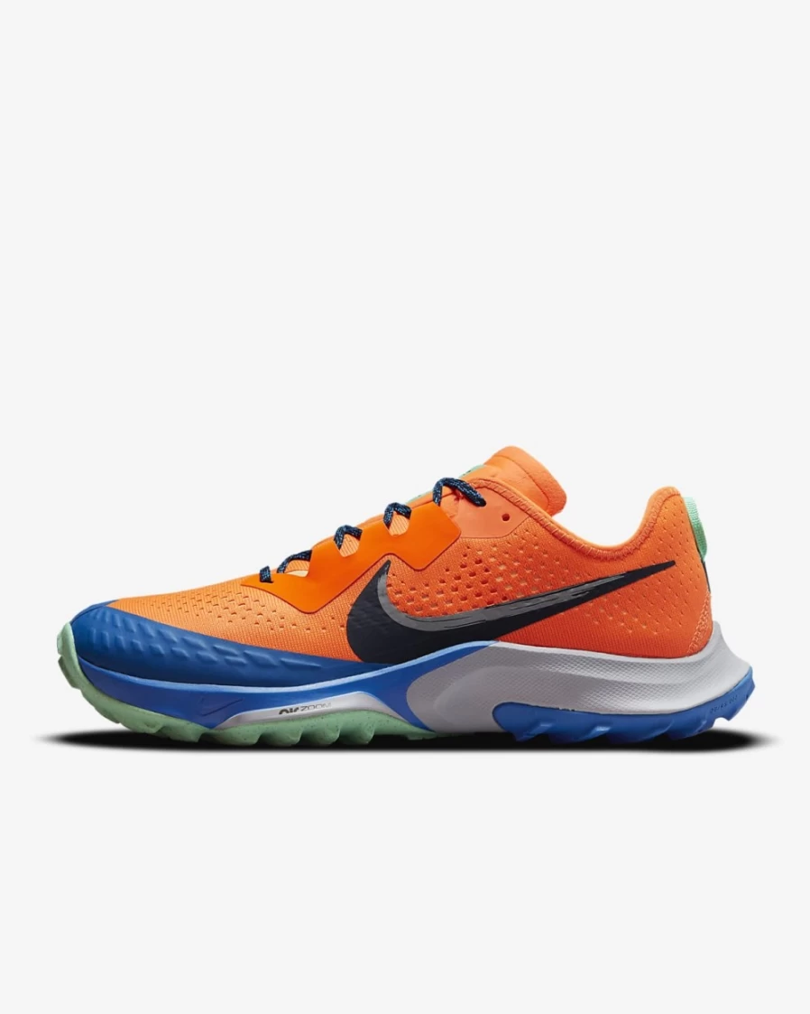 Nike Men's Terra Kiger 7 Trail Running Shoes - Total Orange/Signal Blue/Wolf Grey/Obsidian
