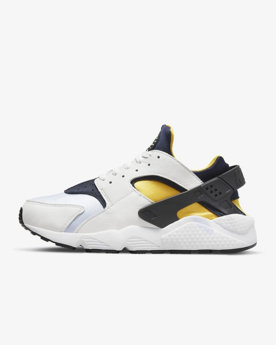 Nike Air Huarache Men's Shoes - White/Midnight Navy/Black/Varsity Maize Athletic Sneakers for Men