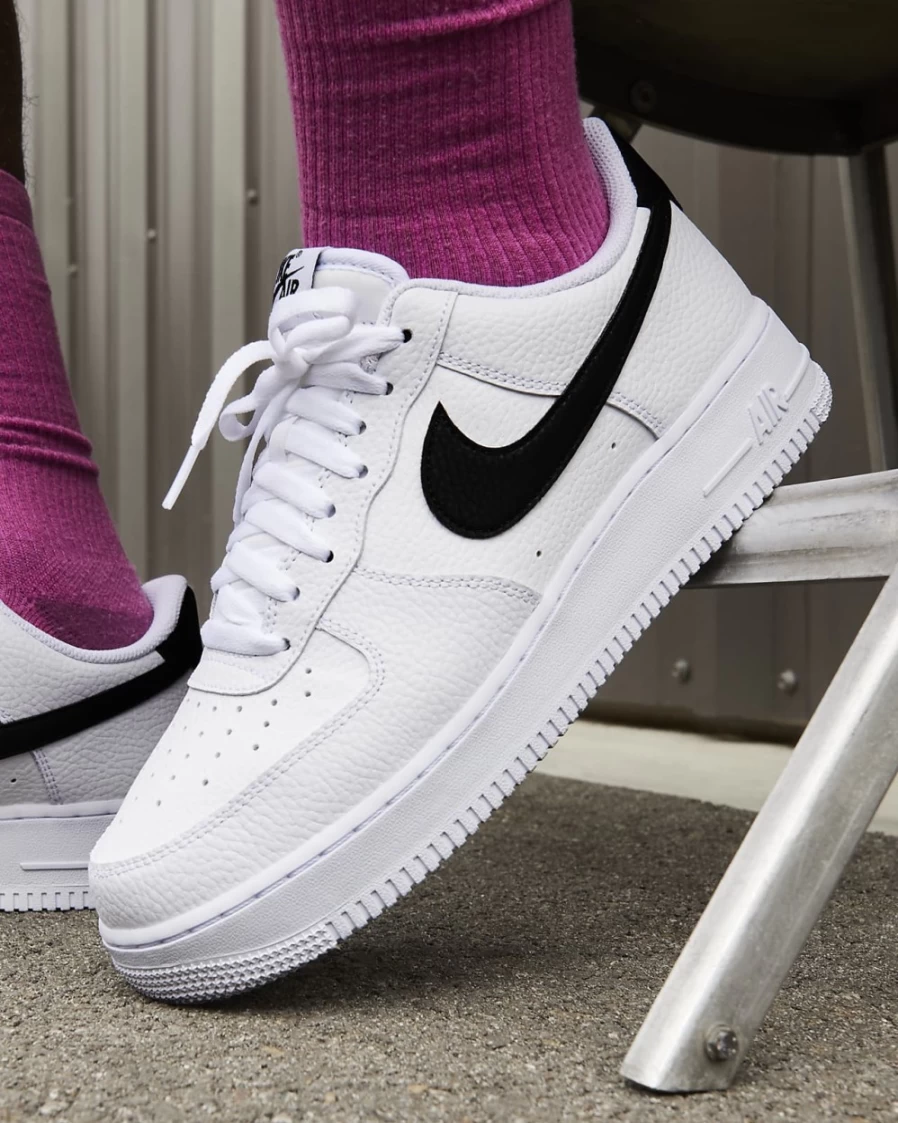 Nike Air Force 1 '07 Men's Shoes - White/Black Classic Sneakers for Men