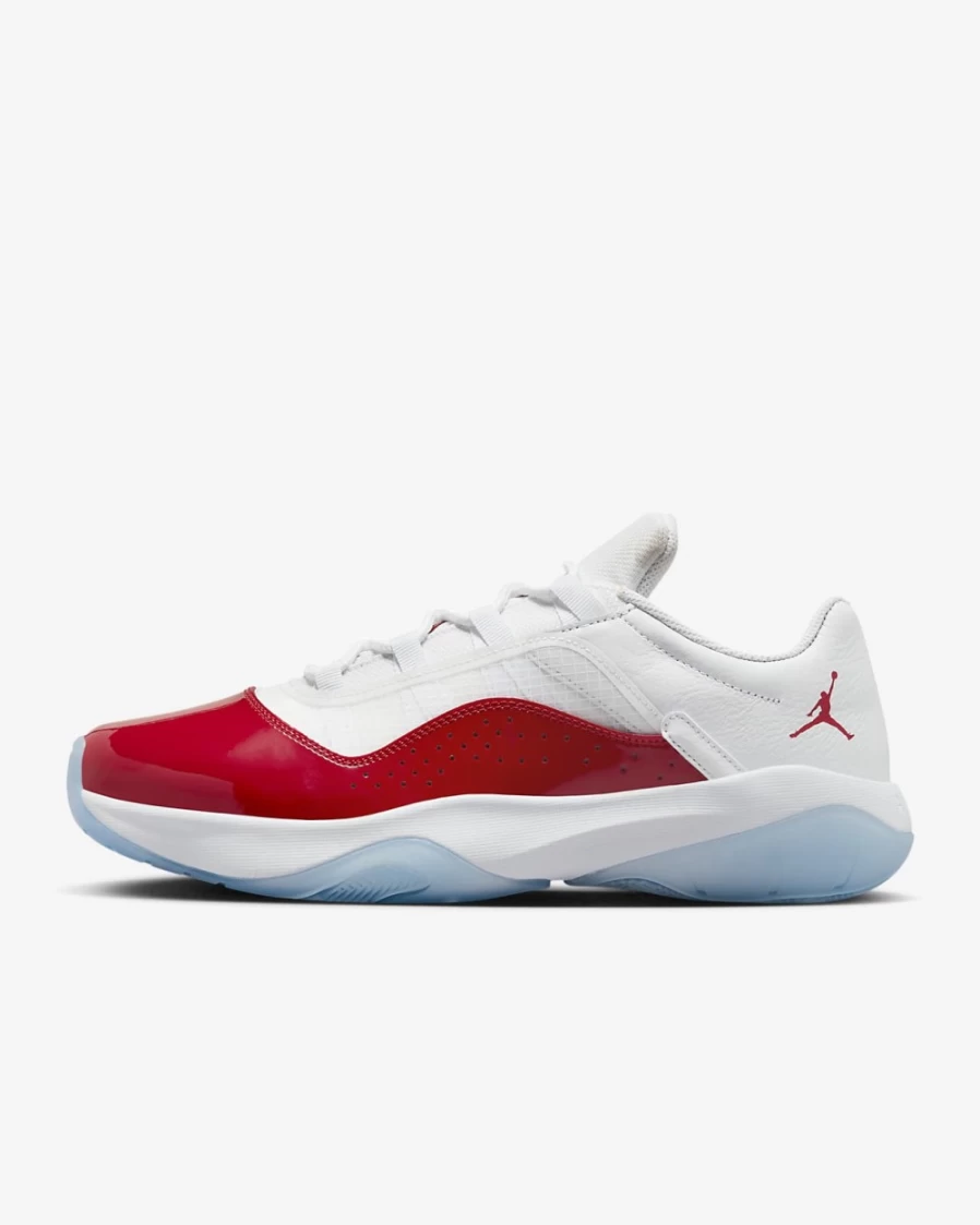 Nike Air Jordan 11 CMFT Low Men's Shoes - White/Black/Gym Red Basketball Sneakers for Men