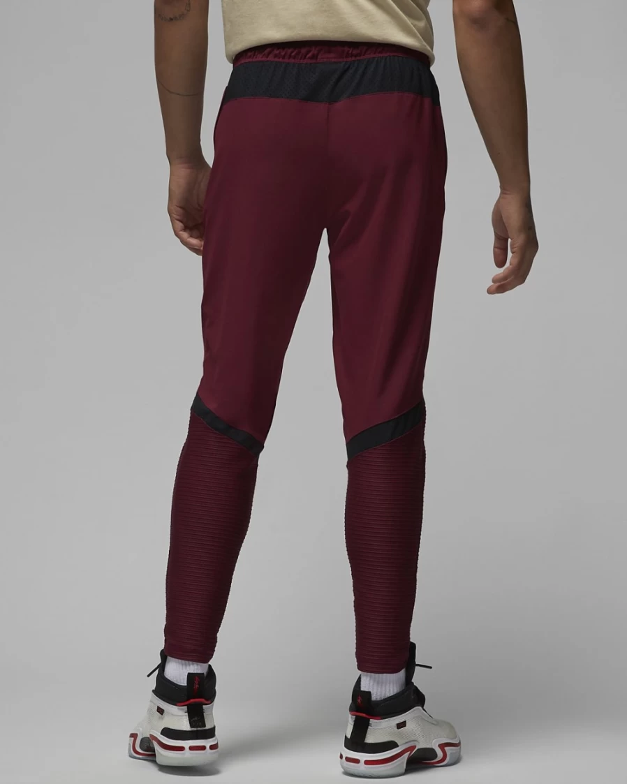 Nike Jordan Dri-FIT Sport Men's Woven Pants - Cherrywood Red/Black/Black, Breathable Athletic Training Pants for Men