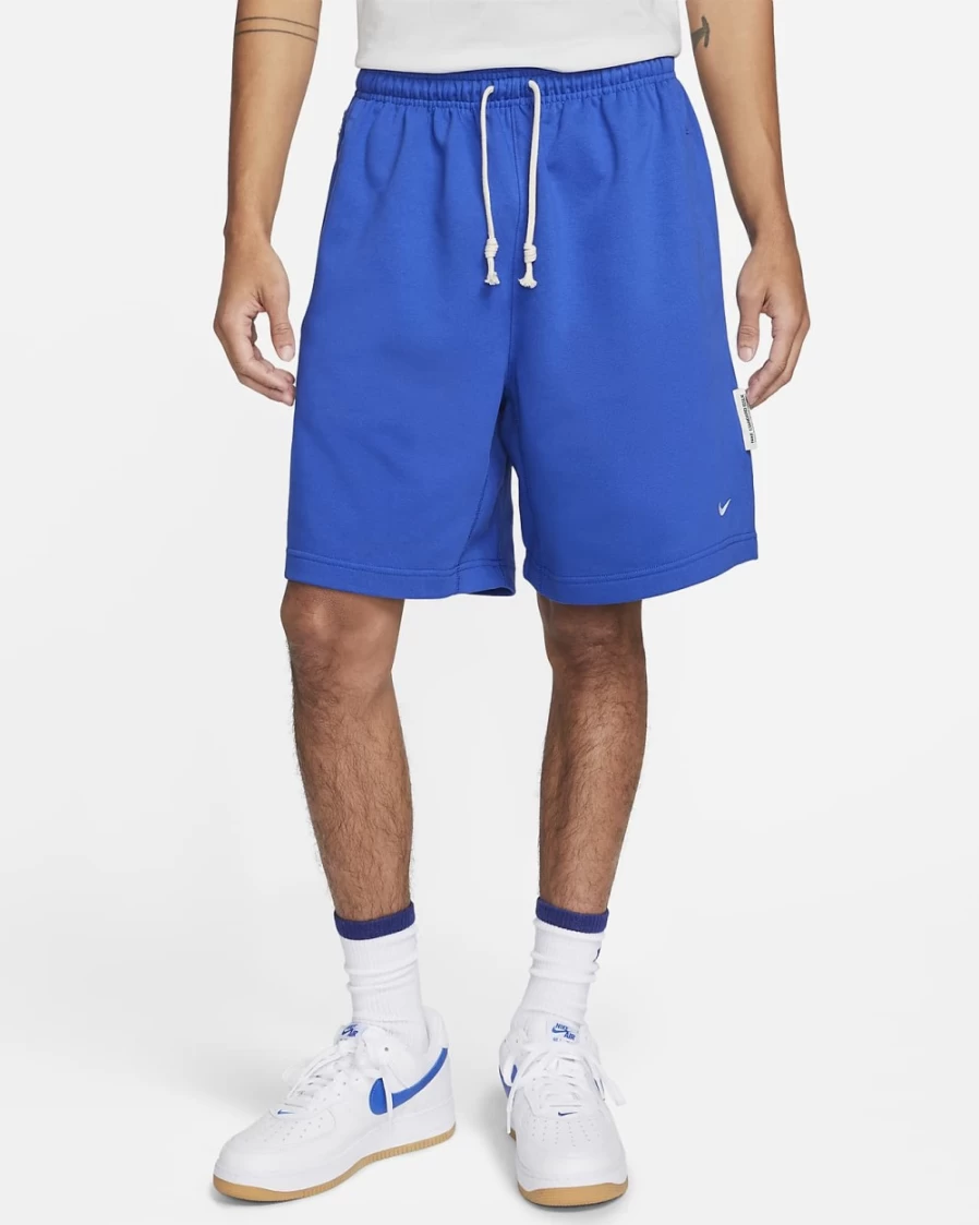 Nike Men's Dri-FIT 8" Basketball Shorts in Game Royal/Pale Ivory - French Terry Comfort & Style
