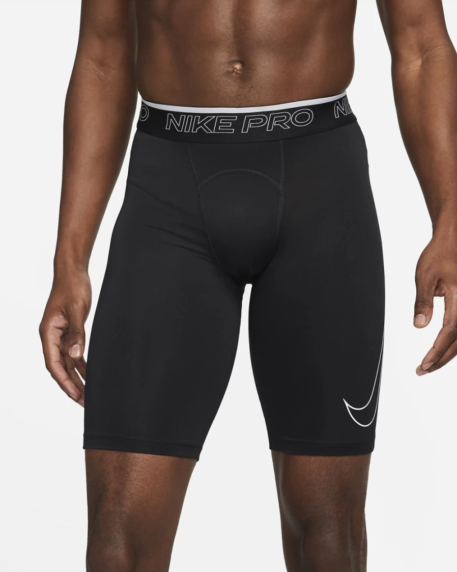 Nike Pro Dri-FIT Men's Training Shorts - Black/White, Breathable & Moisture-Wicking Workout Shorts for Men