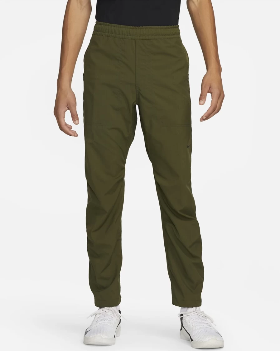 Nike Dri-FIT ADV A.P.S. Men's Woven Fitness Pants - Rough Green/Black - Breathable Workout Trousers for Men