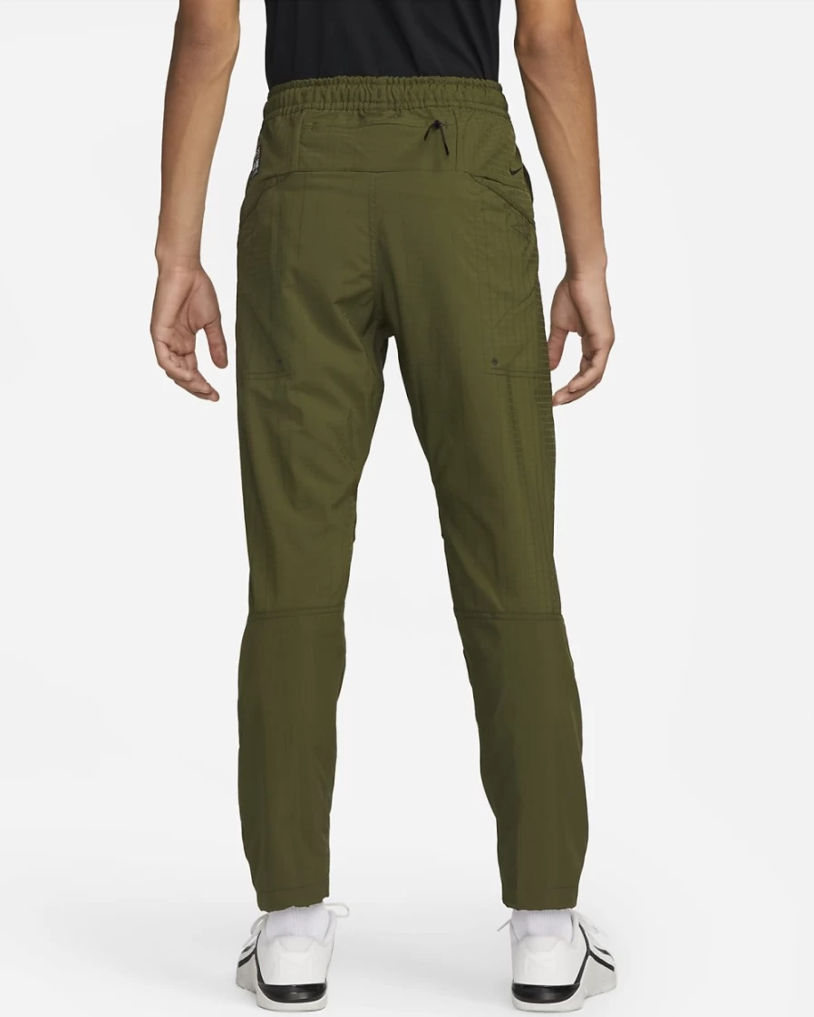 Nike Dri-FIT ADV A.P.S. Men's Woven Fitness Pants - Rough Green/Black - Breathable Workout Trousers for Men