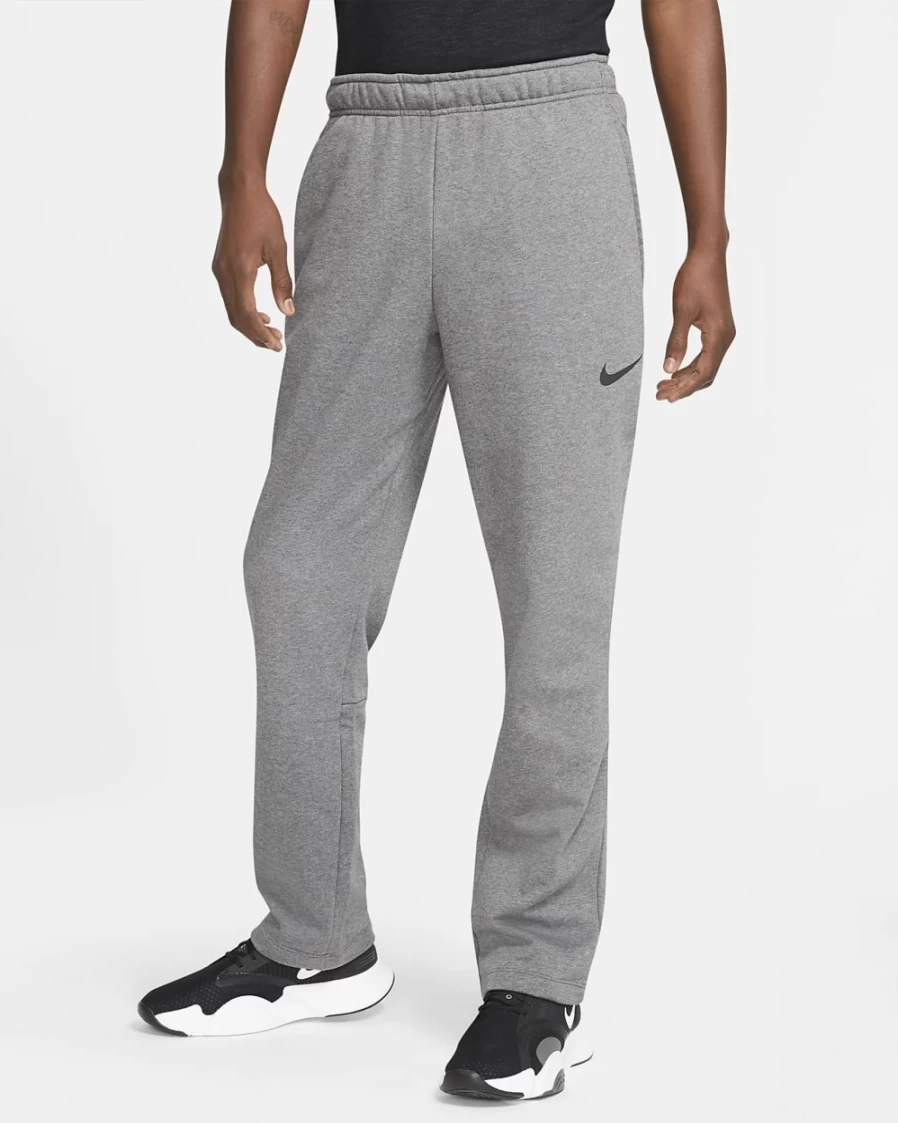 Nike Dri-FIT Men's Training Pants - Charcoal Heather/Black - Moisture-Wicking Workout Trousers