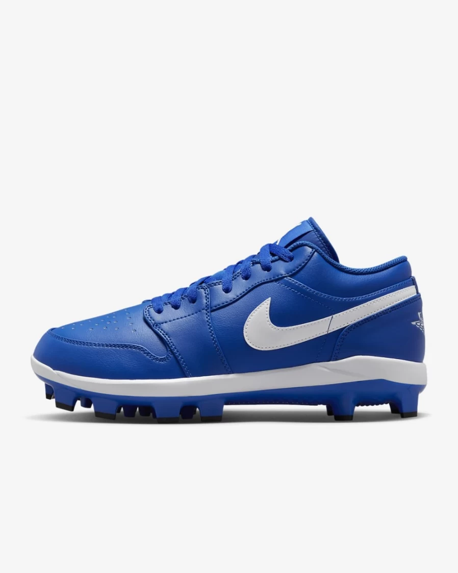 Nike Jordan 1 Retro Low MCS Men's Baseball Cleats - Game Royal/White/White