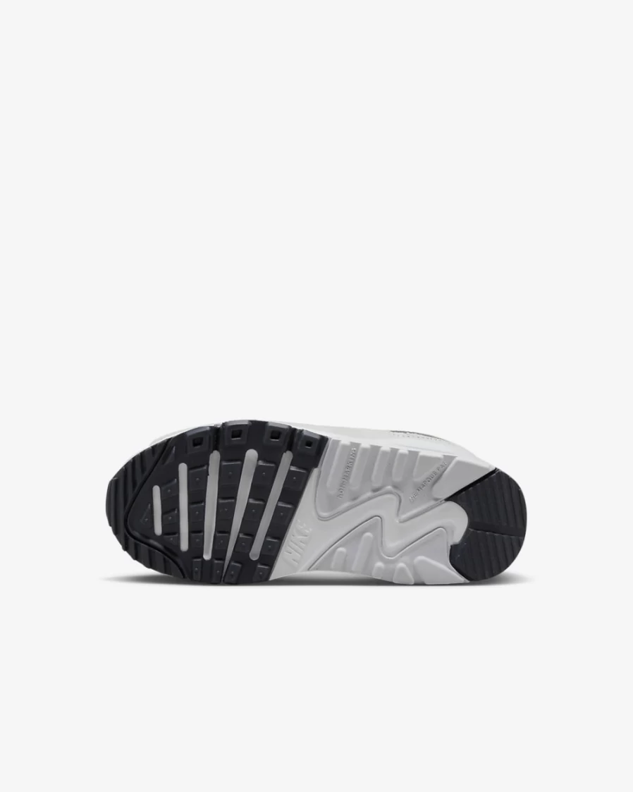 Nike Air Max 90 LTR Kids' Shoes - White/Violet Frost/Pure Platinum/Metallic Silver - Unisex Boys & Girls