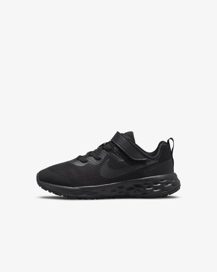 Nike Revolution 6 Little Kids' Running Shoes - Black/Dark Smoke Grey/Black - Boys & Girls