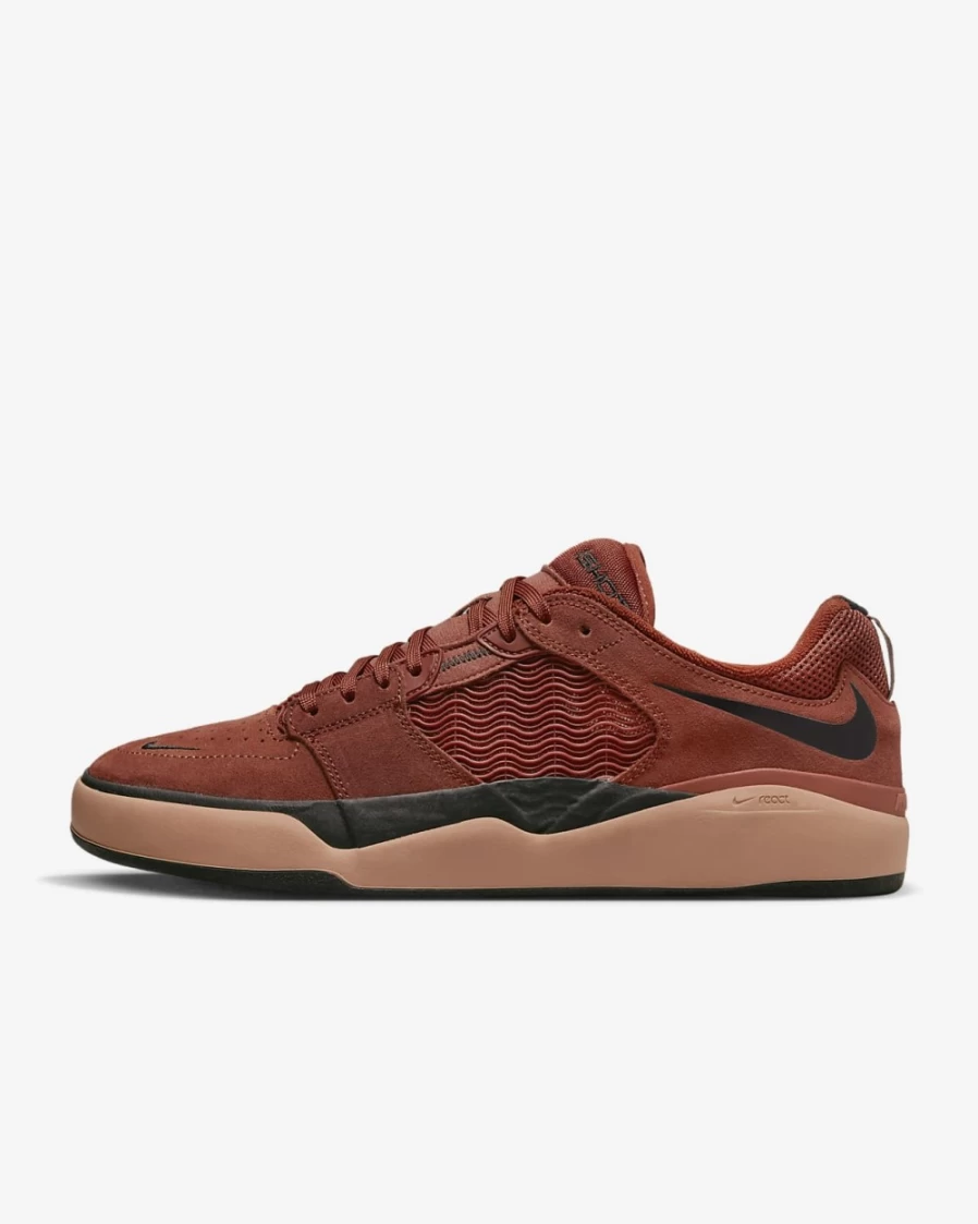 Nike SB Ishod Wair Men's Skate Shoes in Rugged Orange, Mineral Clay, Black