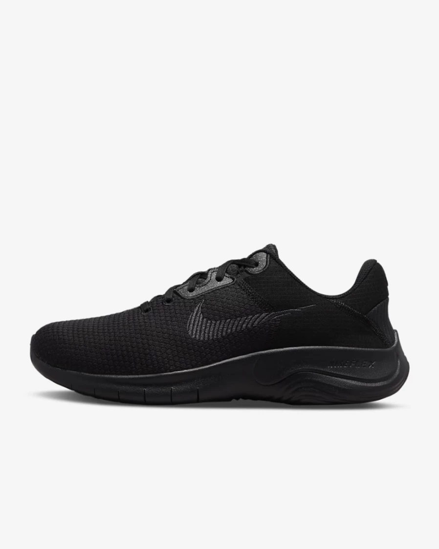 Nike Flex Experience Run 11 Next Nature Men's Running Shoes - Extra Wide, Black/Dark Smoke Grey