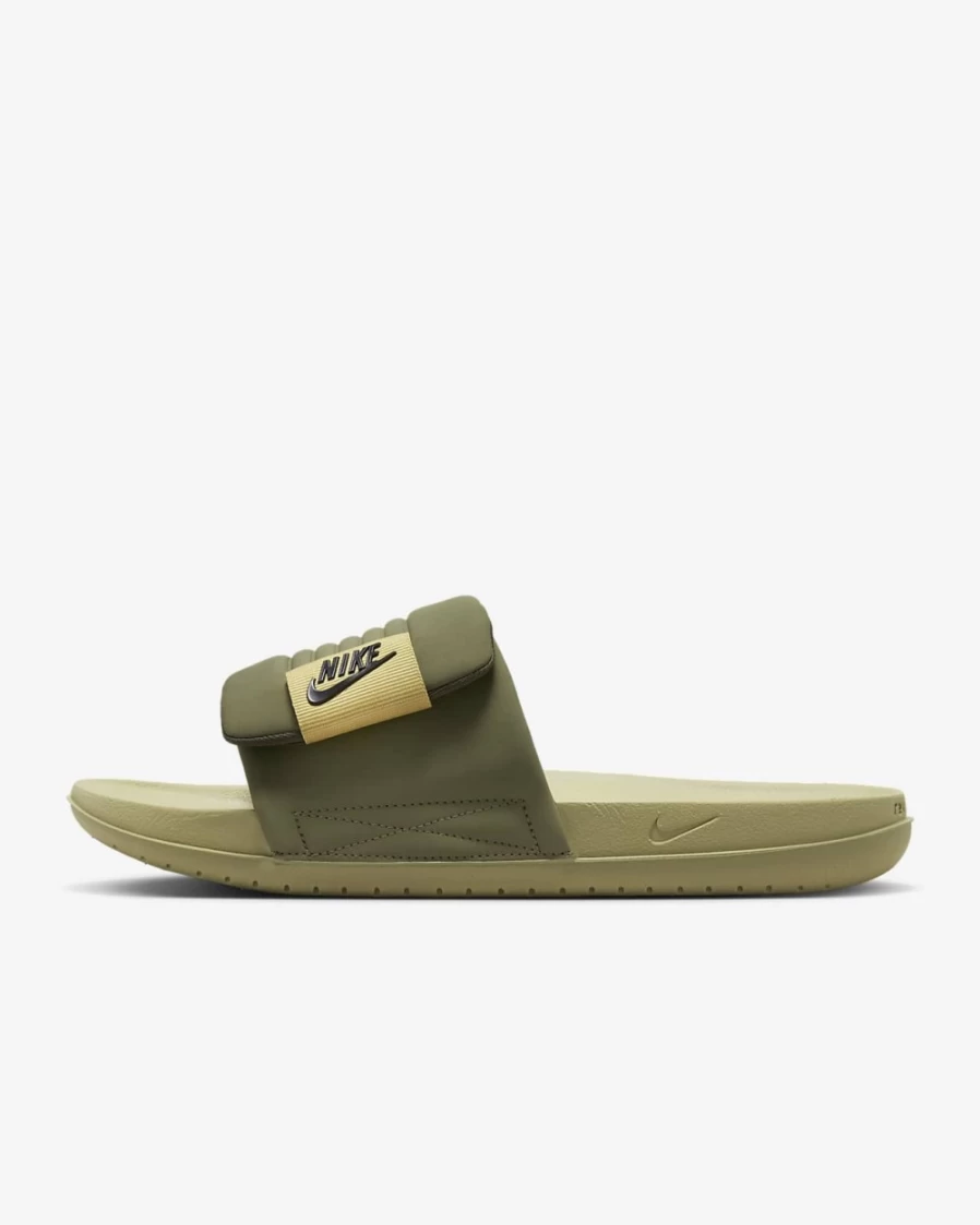 Nike Offcourt Adjust Men's Slides - Medium Olive/Wheat Gold/Cargo Khaki/Black - Comfortable Athletic Sandals for Men