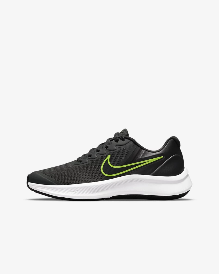 Nike Star Runner 3 Big Kids' Road Running Shoes - Dark Smoke Grey/Black - Boys & Girls
