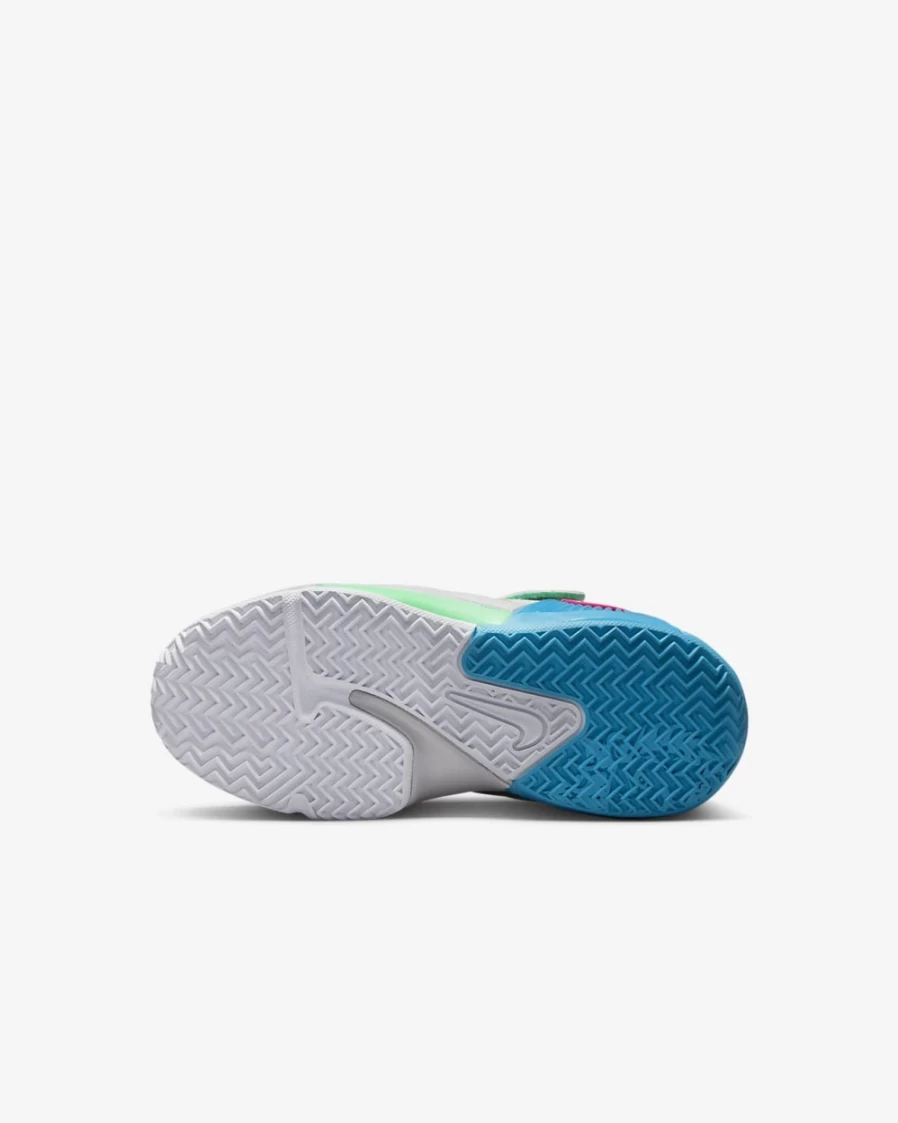 Nike LeBron Witness 7 Kids' Basketball Shoes - Grey Fog/Cobblestone/Laser Blue/Hyper Pink - For Boys & Girls