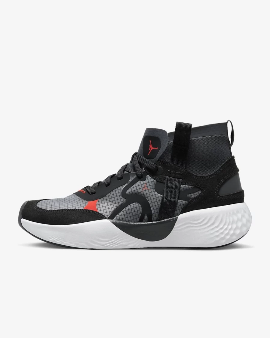 Nike Jordan Delta 3 Mid Men's Shoes - Black/Anthracite/White/Chile Red Basketball Sneakers for Men