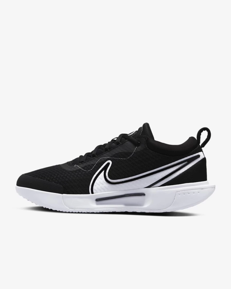 NikeCourt Zoom Pro Men's Tennis Shoes - Black/White - Hard Court Performance
