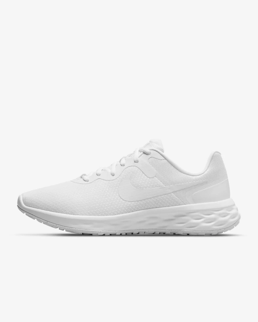 Nike Revolution 6 Next Nature Men's Road Running Shoes - White - Lightweight & Breathable for Men