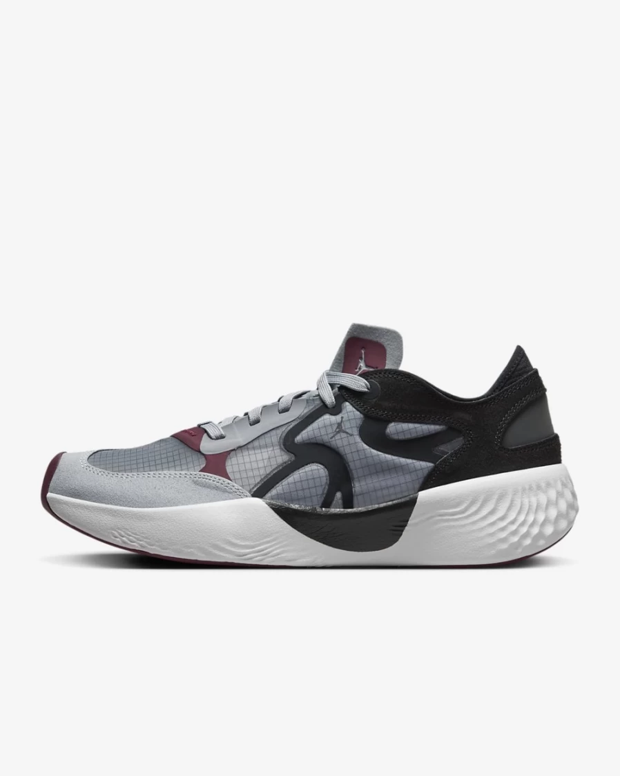 Nike Jordan Delta 3 Low Men's Shoes - Black/White/Cherrywood Red/Wolf Grey Basketball Sneakers
