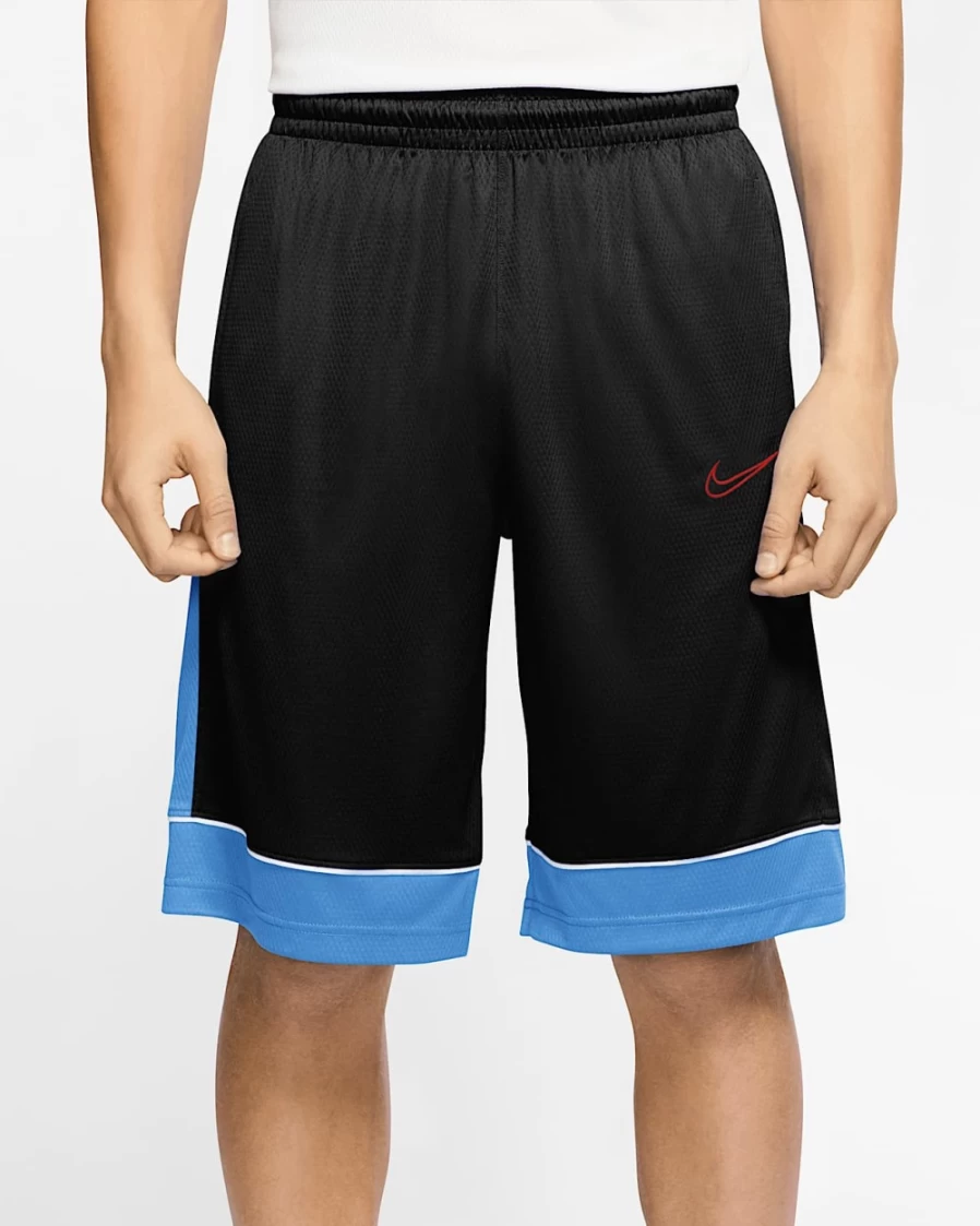 Nike Men's Basketball Shorts - Black, University Blue, University Red | Dri-FIT Athletic Shorts for Men