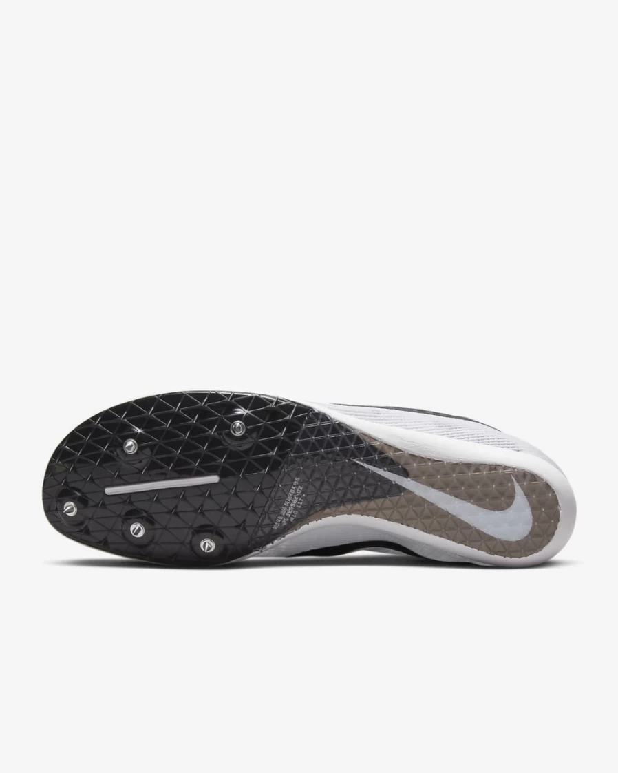 Nike Zoom Mamba 6 Men's Track & Field Distance Running Spikes - White/Metallic Silver/Black