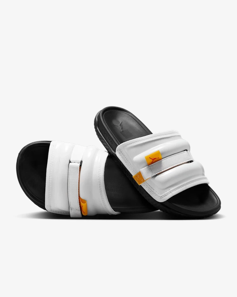 Nike Jordan Super Play Slides for Men - White, Black, Fire Red, Taxi Color Options